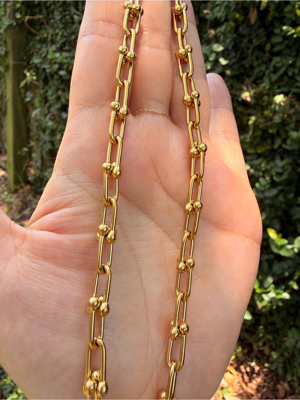 Gold Link Necklace - Luxury Jewelry - Picture 5 of 8